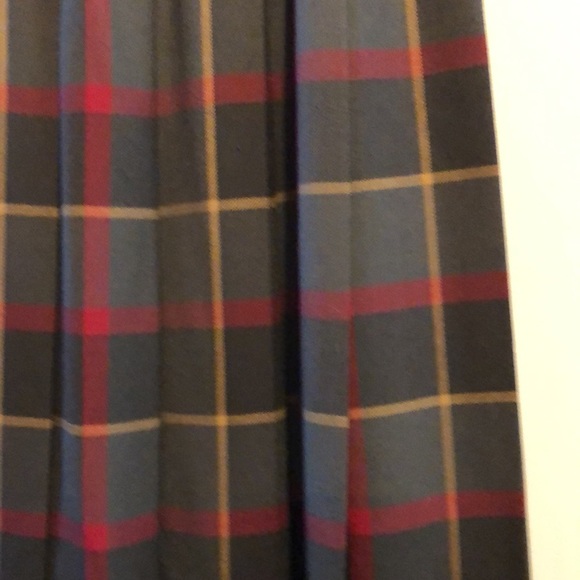 Pendleton Vintage Pleated Plaid Skirt Size 8 - Picture 3 of 3